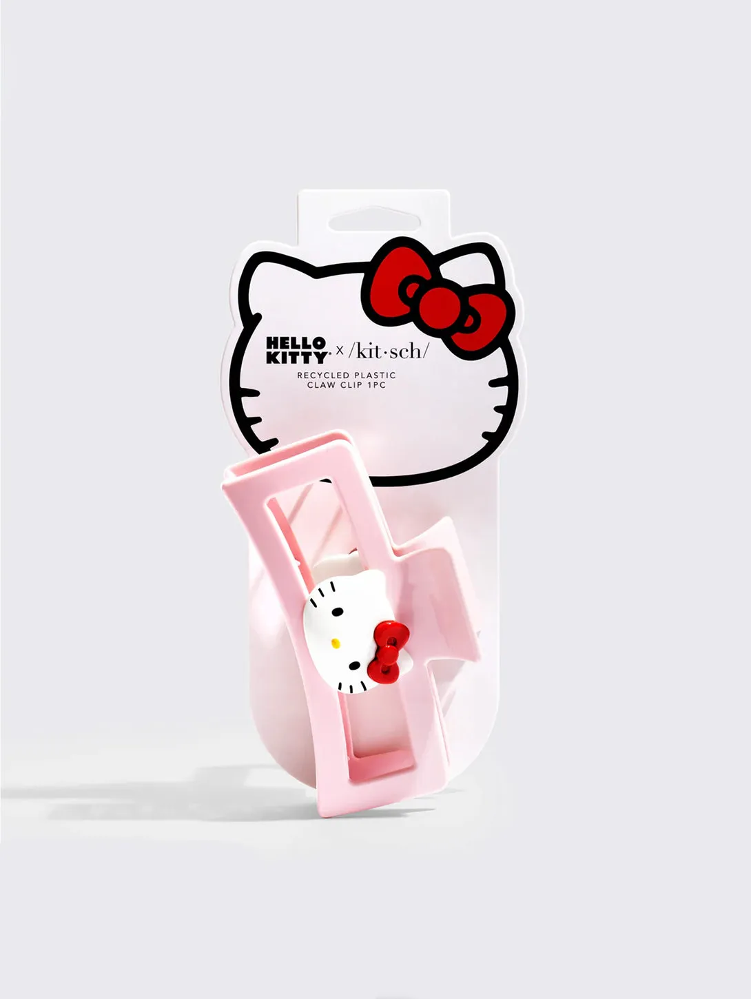 Hello Kitty Recycled Jumbo Open Claw Clip - Hello Kitty Face