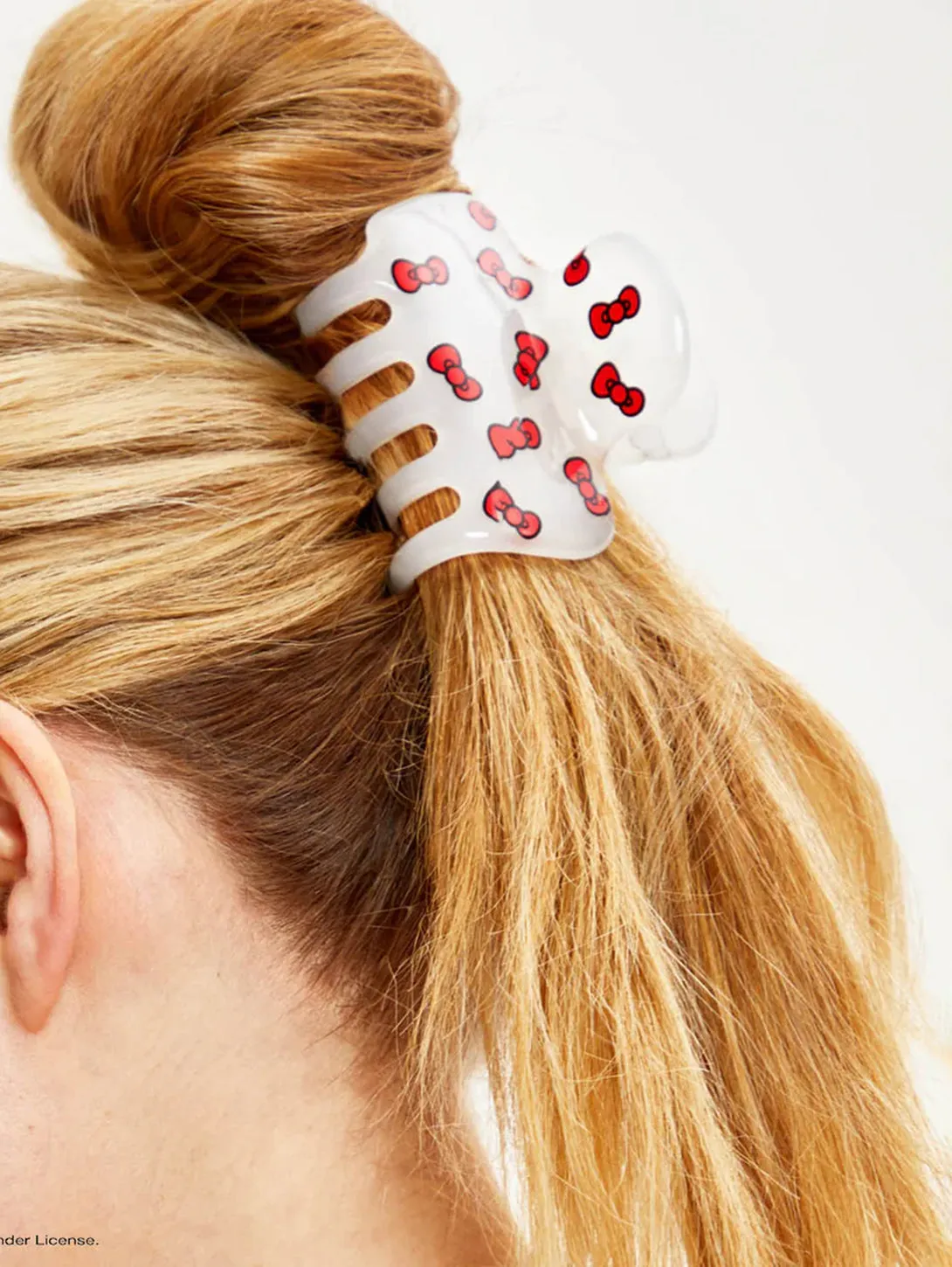 Hello Kitty XL Puffy Claw Clip - Kitty Bows