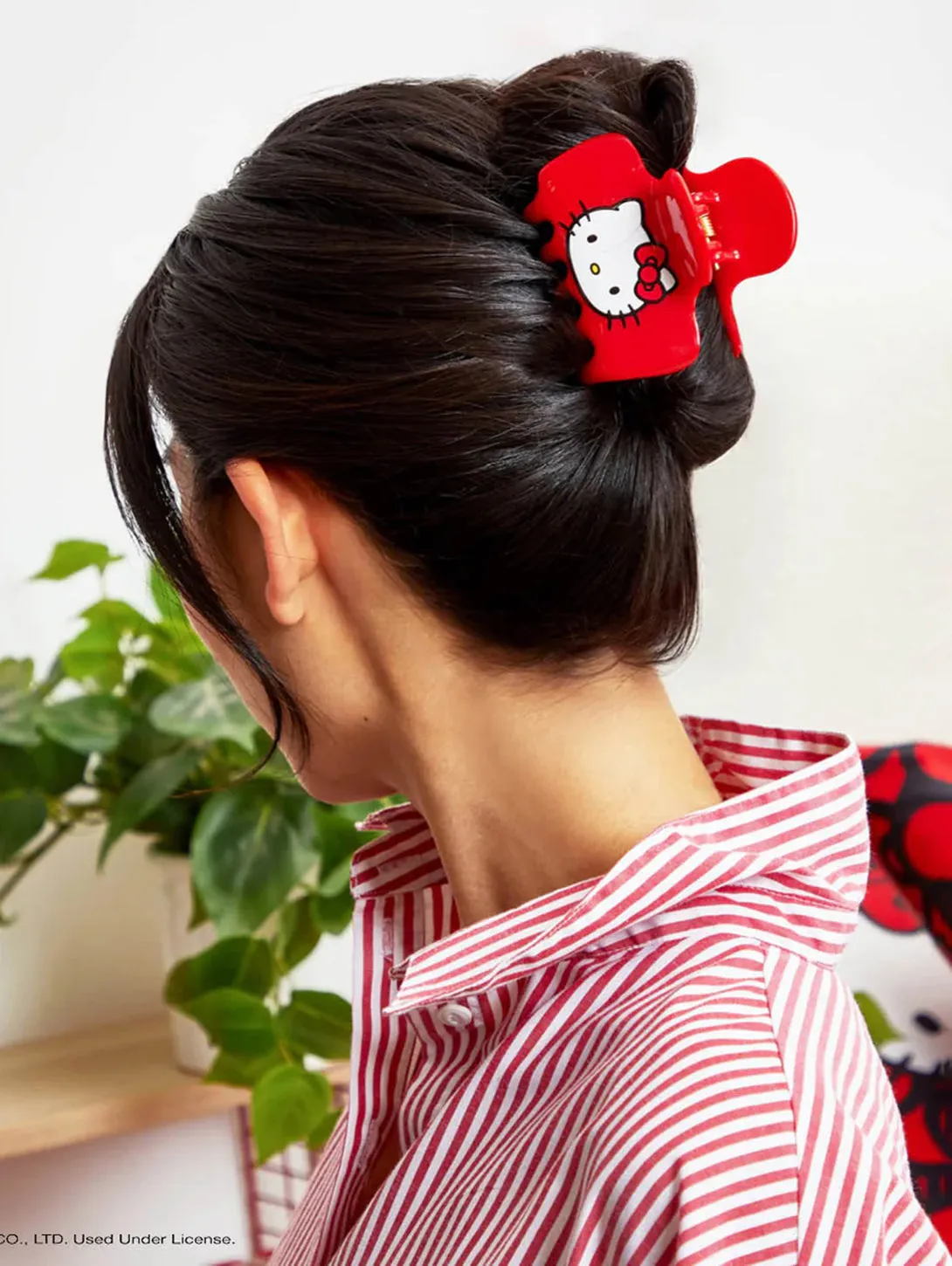 Hello Kitty XL Puffy Claw Clip - Kitty Face