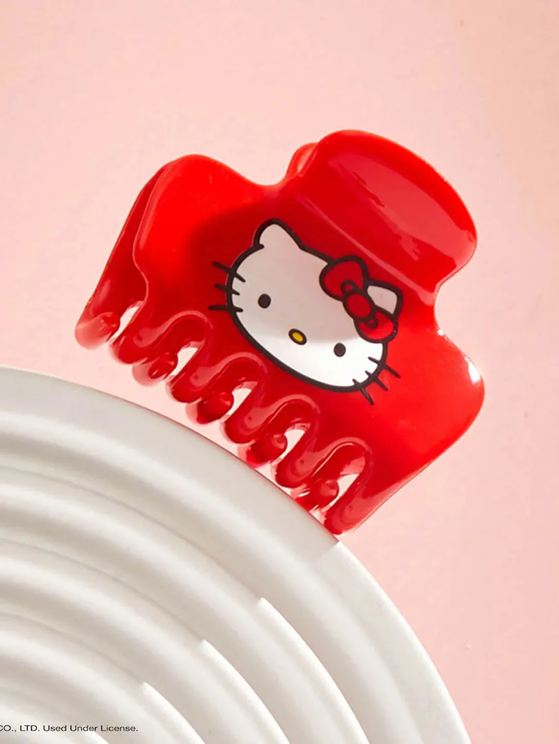 Hello Kitty XL Puffy Claw Clip - Kitty Face