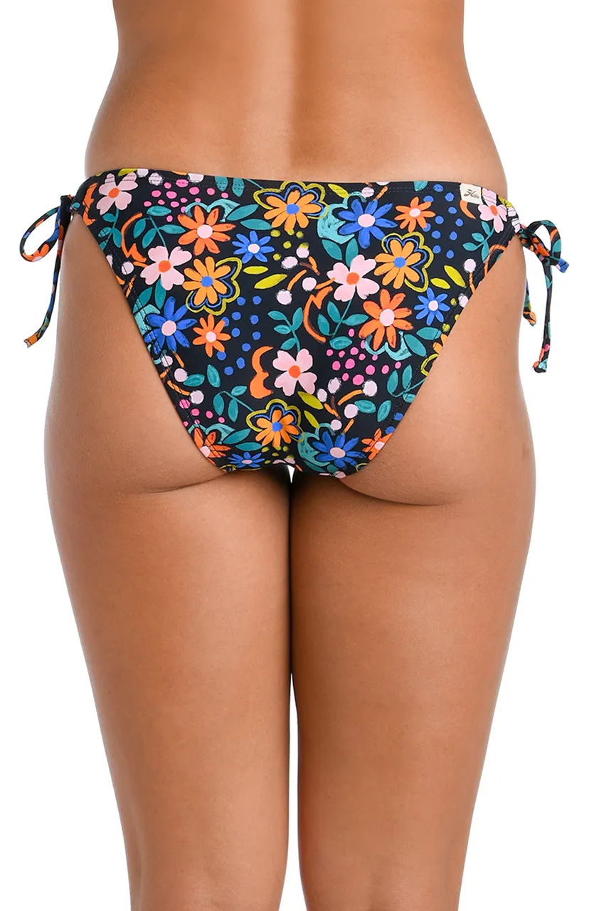 HOBIE WILDFLOWER ADJUSTABLE LOOP TIE BIKINI BOTTOM