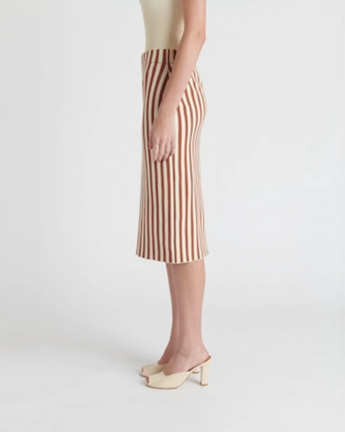 Kacey Skirt - Brown/Cream