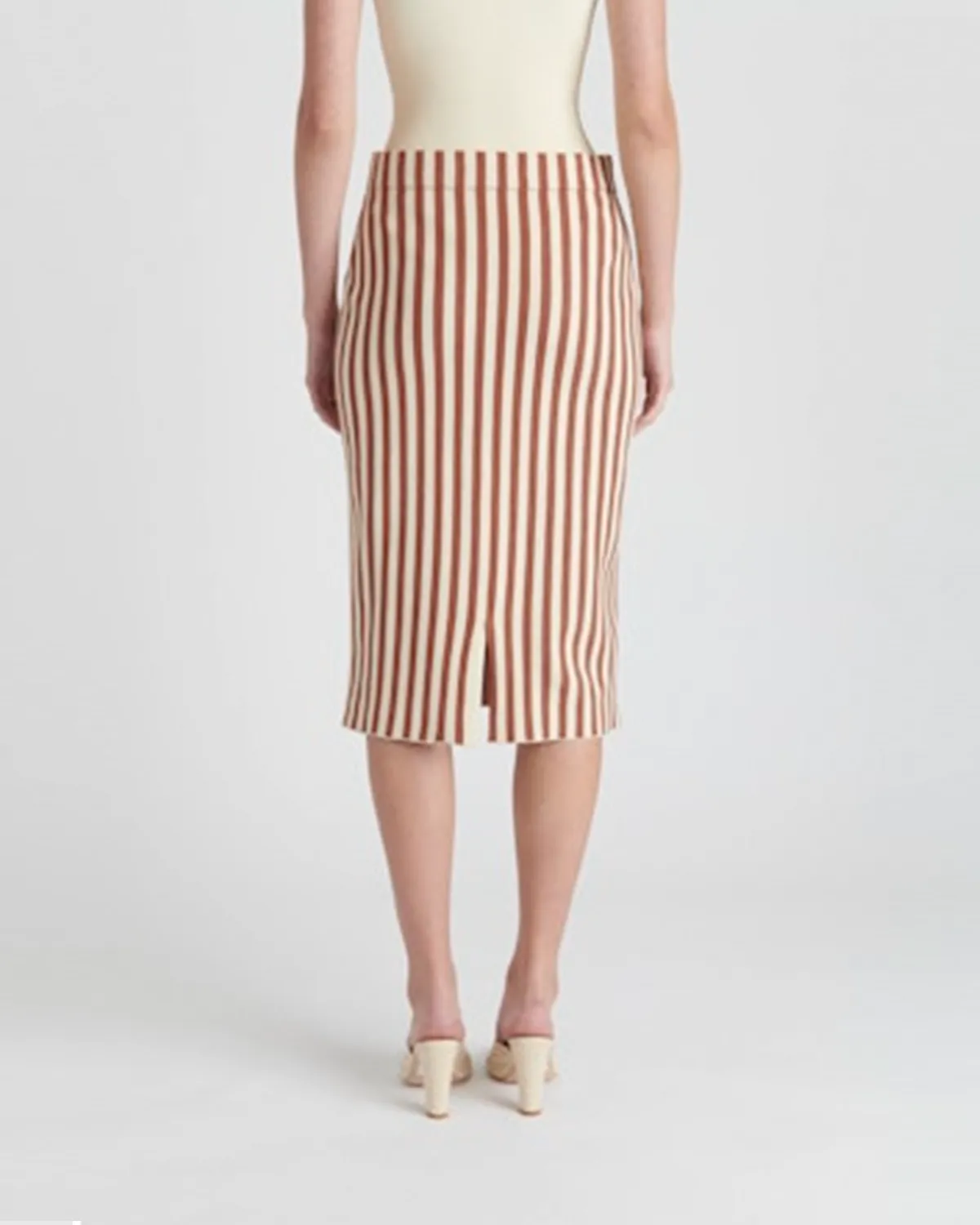 Kacey Skirt - Brown/Cream