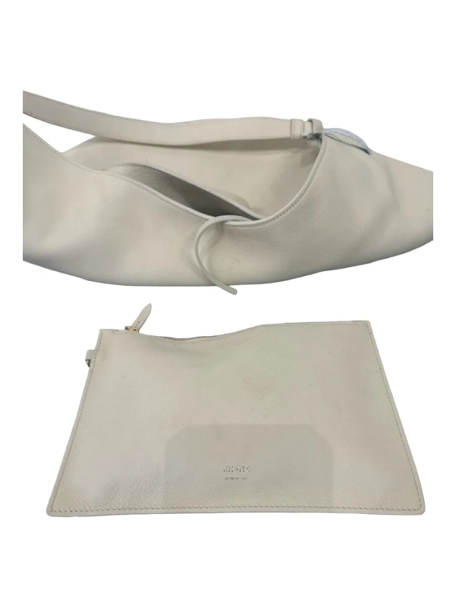 Khaite Cream White Leather Shoulder Bag Hobo Tote Dustbag Inc. Bag