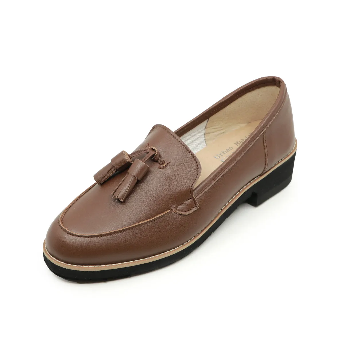 Kinu Brown  Extra Soft Tassle Loafers