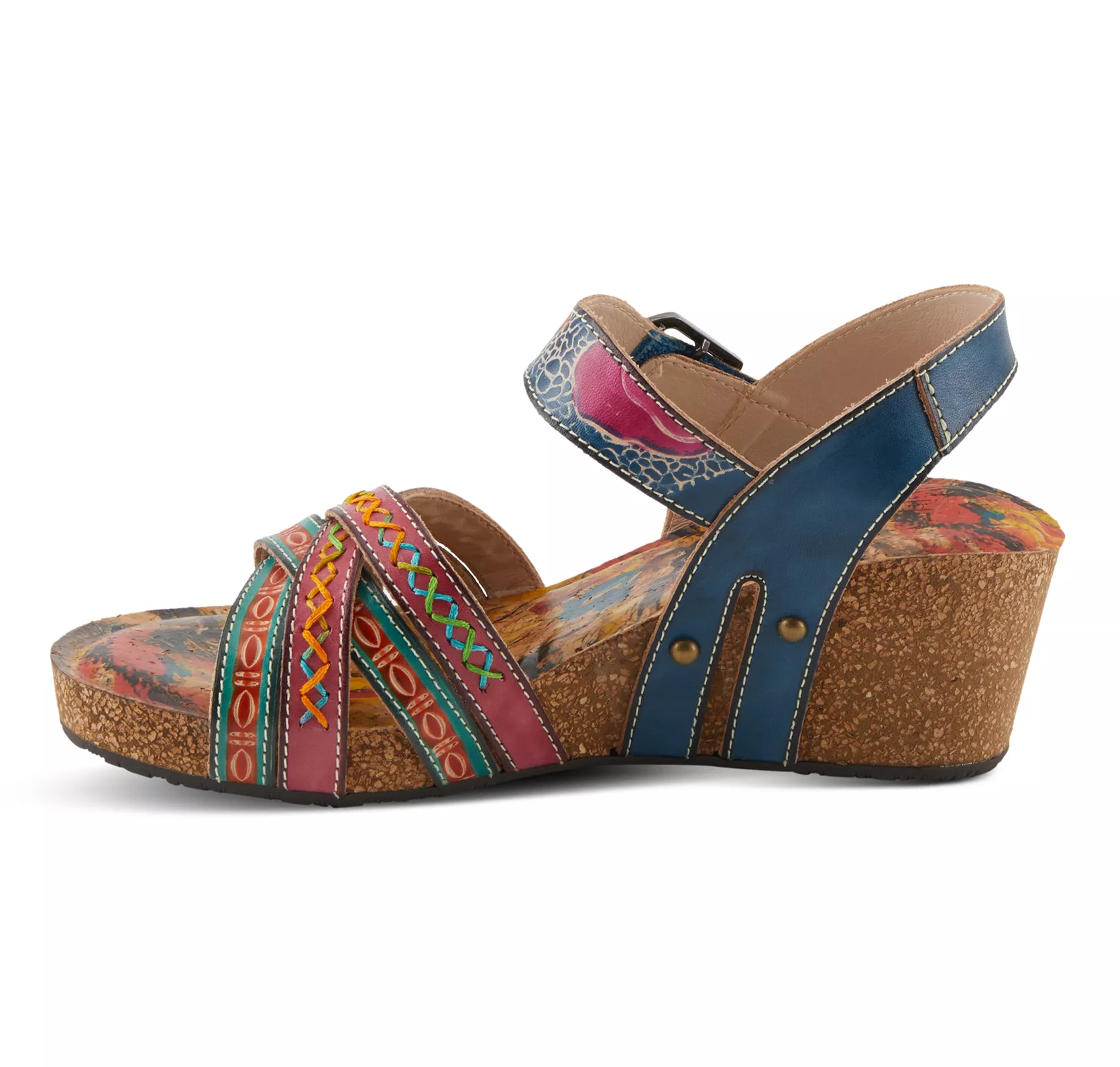 L'Artiste by Spring Step Slingback Wedge Sandals - Bosquet