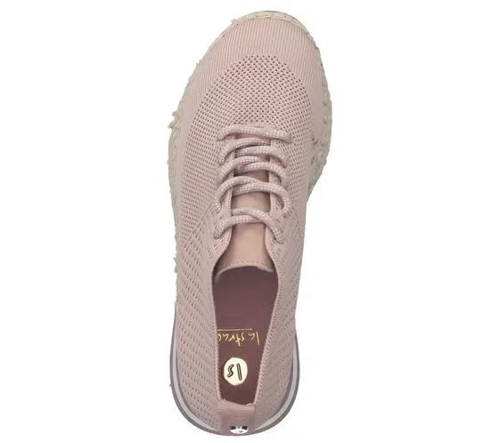 La Strada scarpe da donna in vera pelle sneakers per il tempo libero alla moda stile espadrillas 1902367-4523 rosa