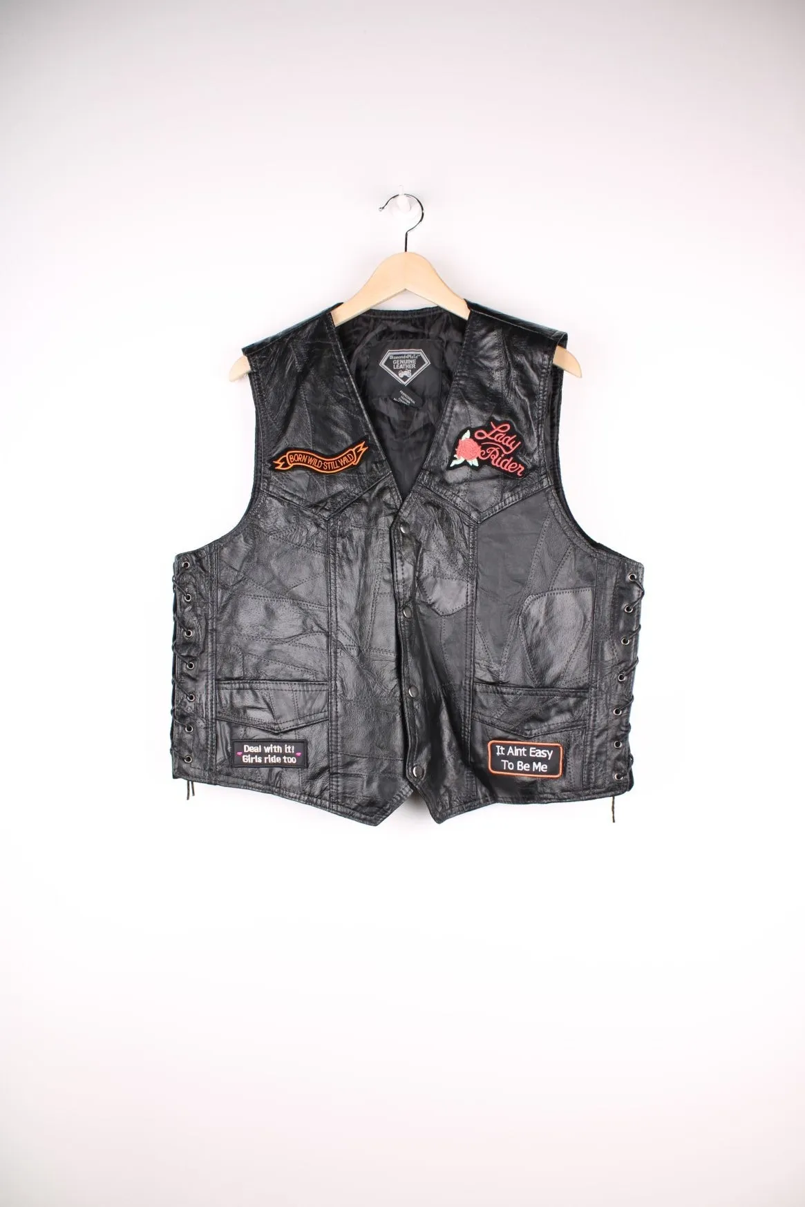 Leather Biker Vest