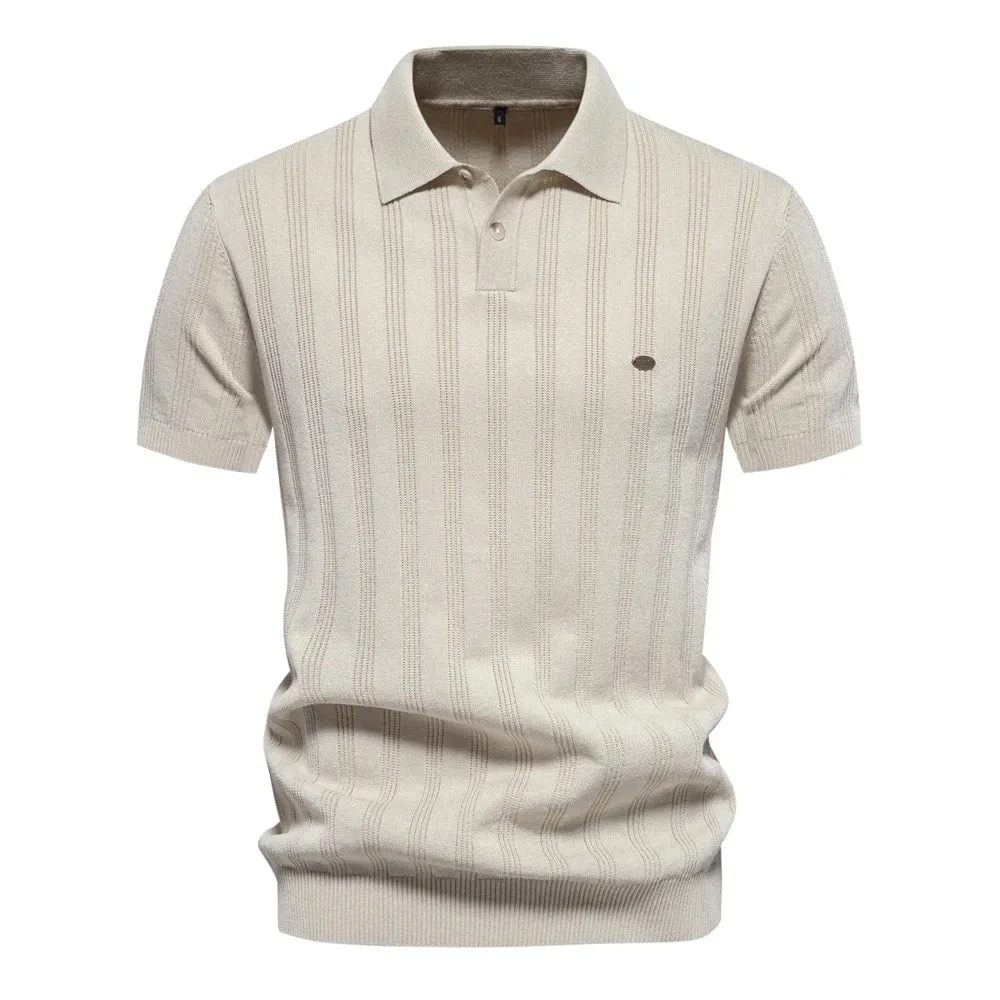 Leon Bonnat Knitted Polo Shirt