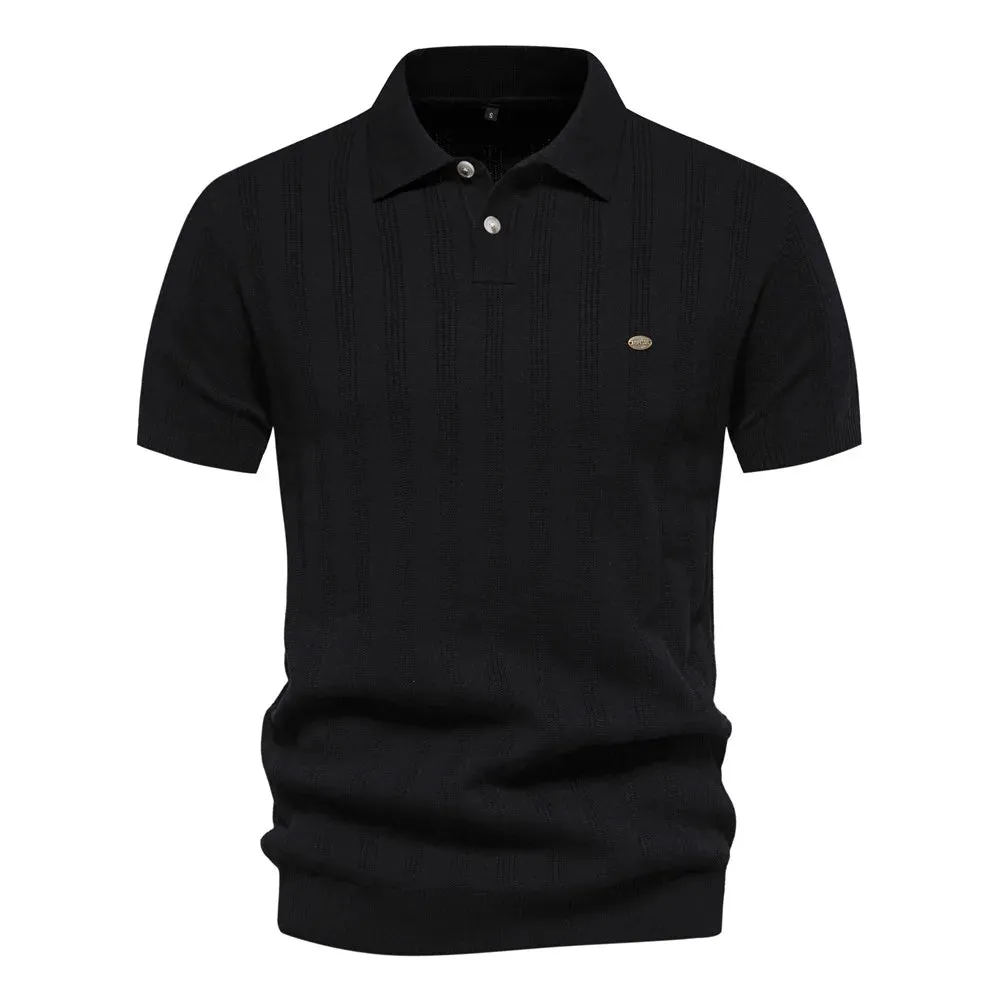 Leon Bonnat Knitted Polo Shirt