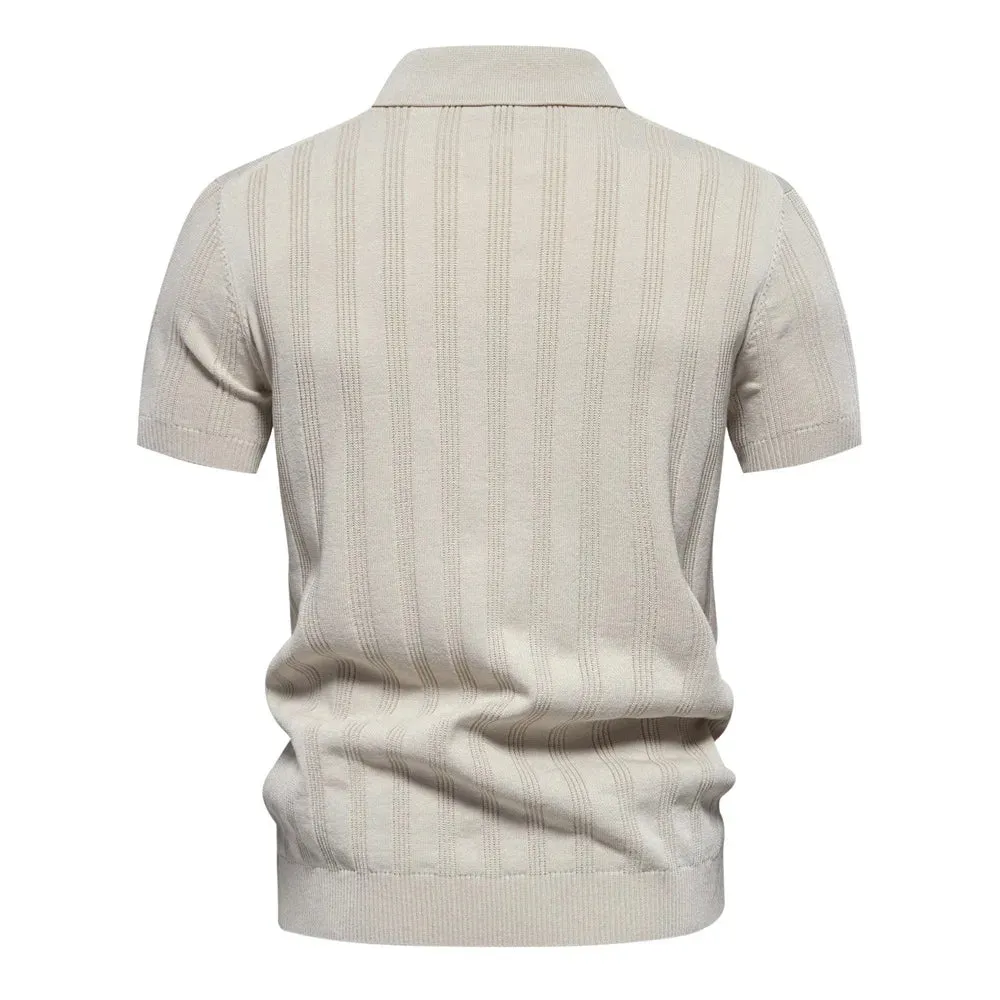 Leon Bonnat Knitted Polo Shirt