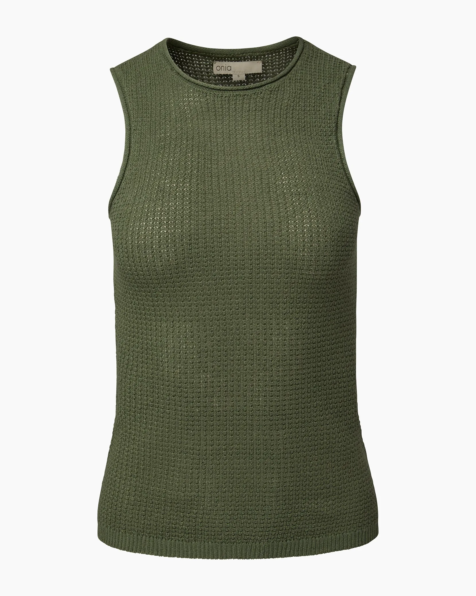 Linen Knit Tank | Sea Spray