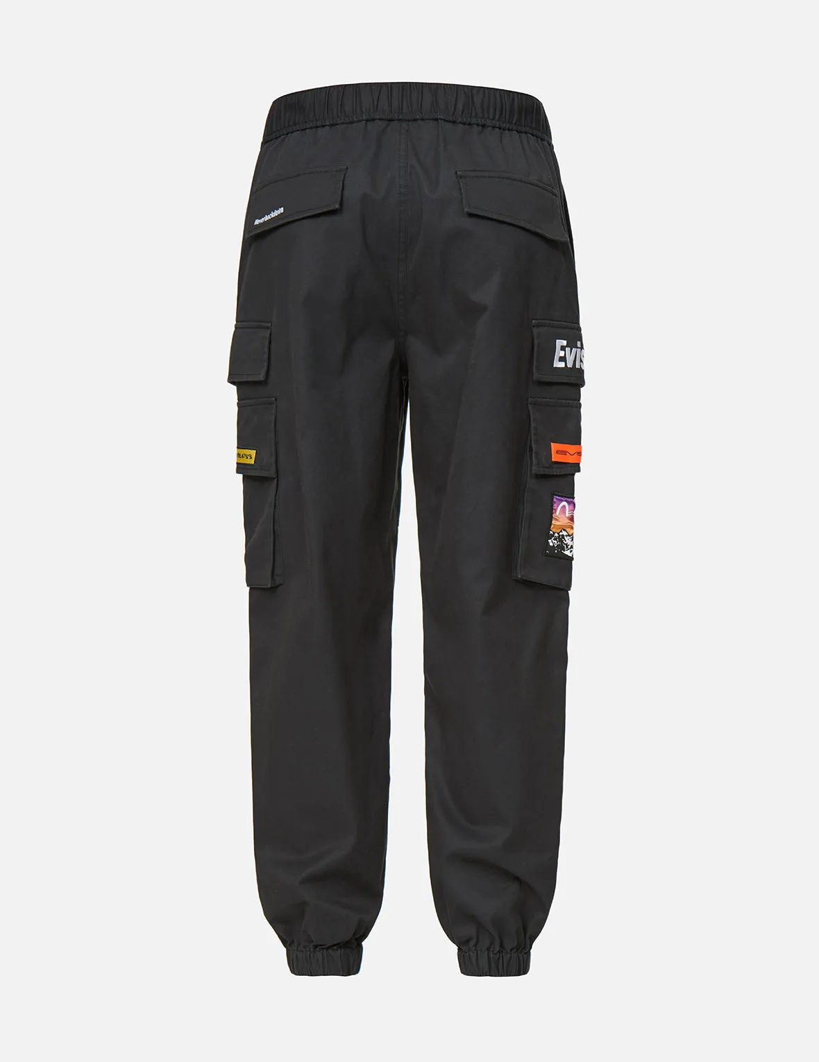 Logo and Seagull Embroidered Cargo Pants