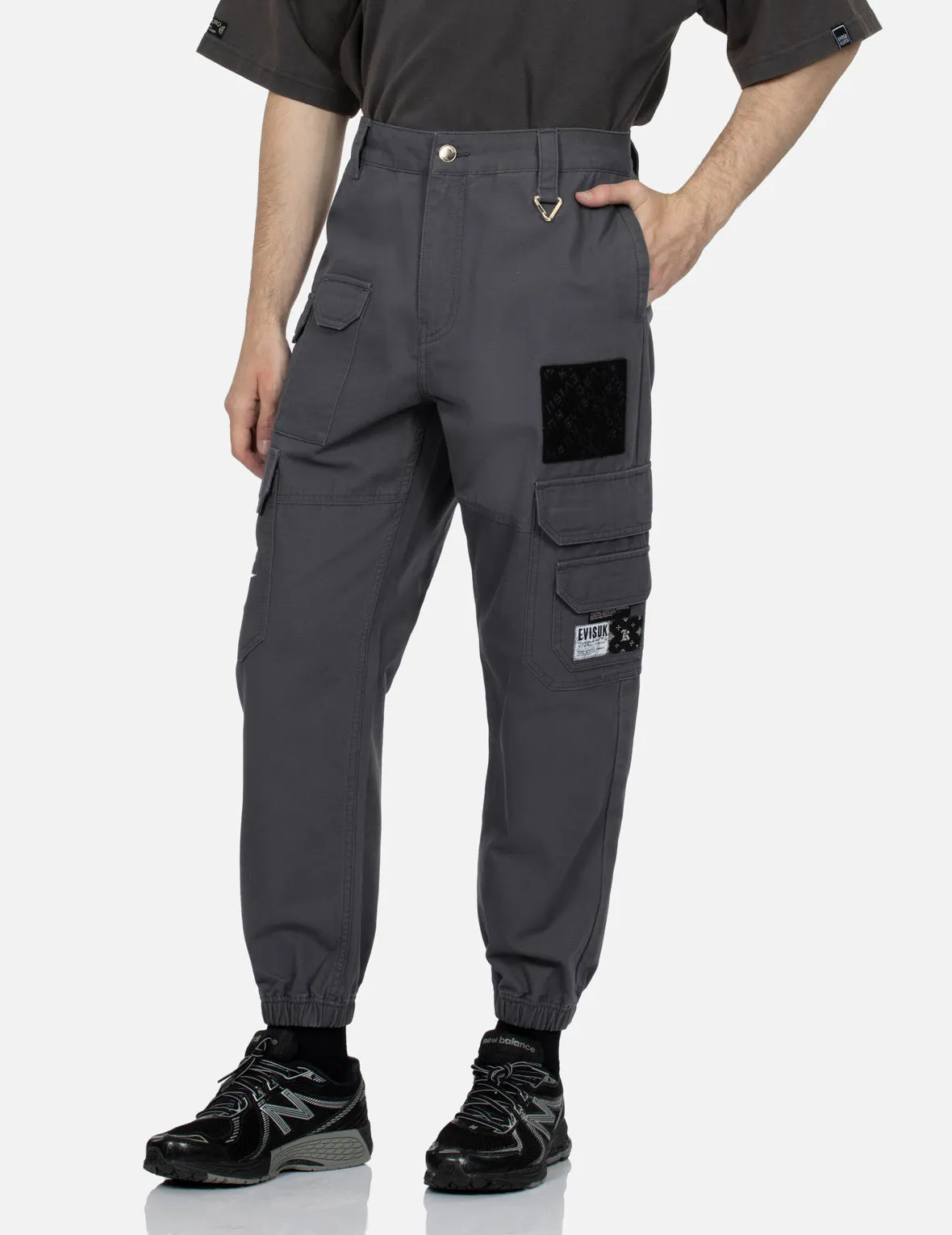 Logo Embossed Patch Fashion fit Cargo Pants