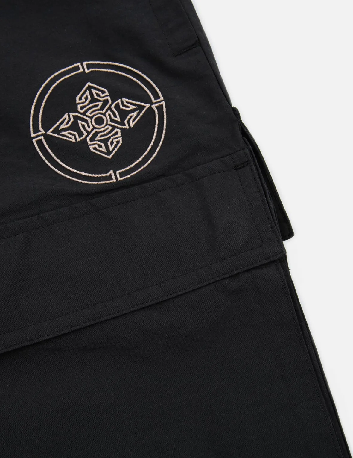 Logo Embroidery Cargo Pants