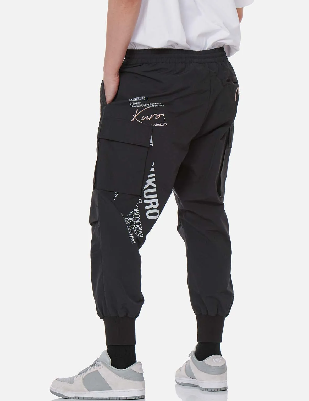 Logo Embroidery Cargo Pants