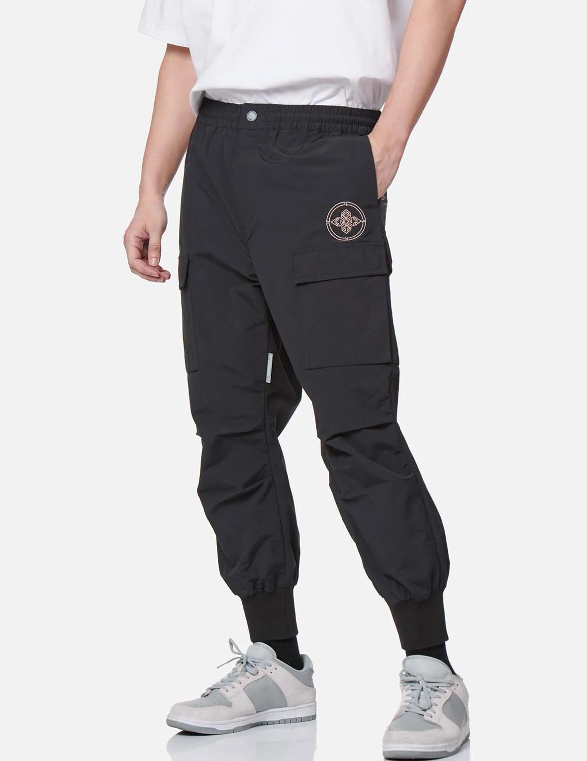 Logo Embroidery Cargo Pants