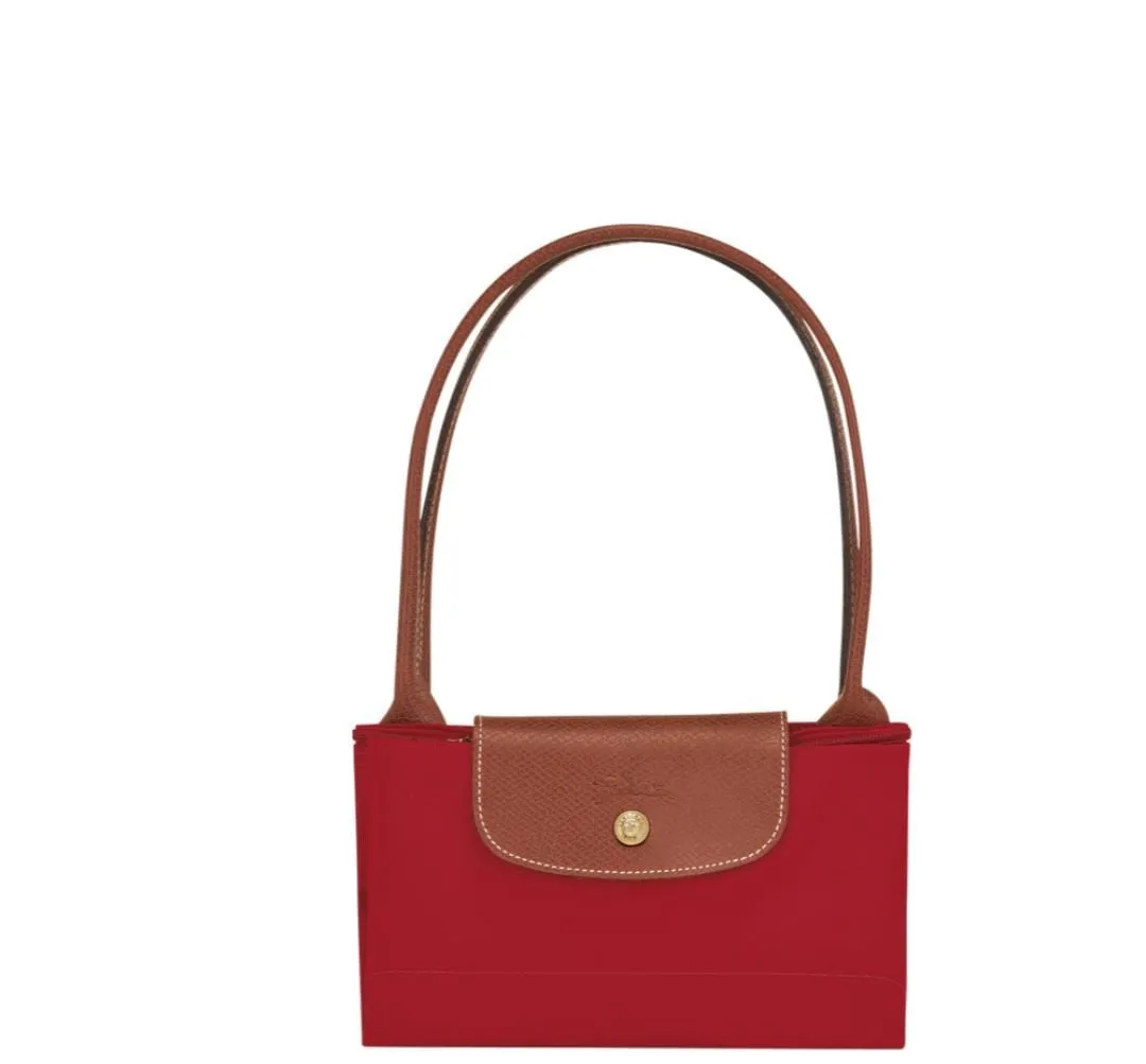 Longchamp Le Pliage Tote Bag Red- Recycled Canvas