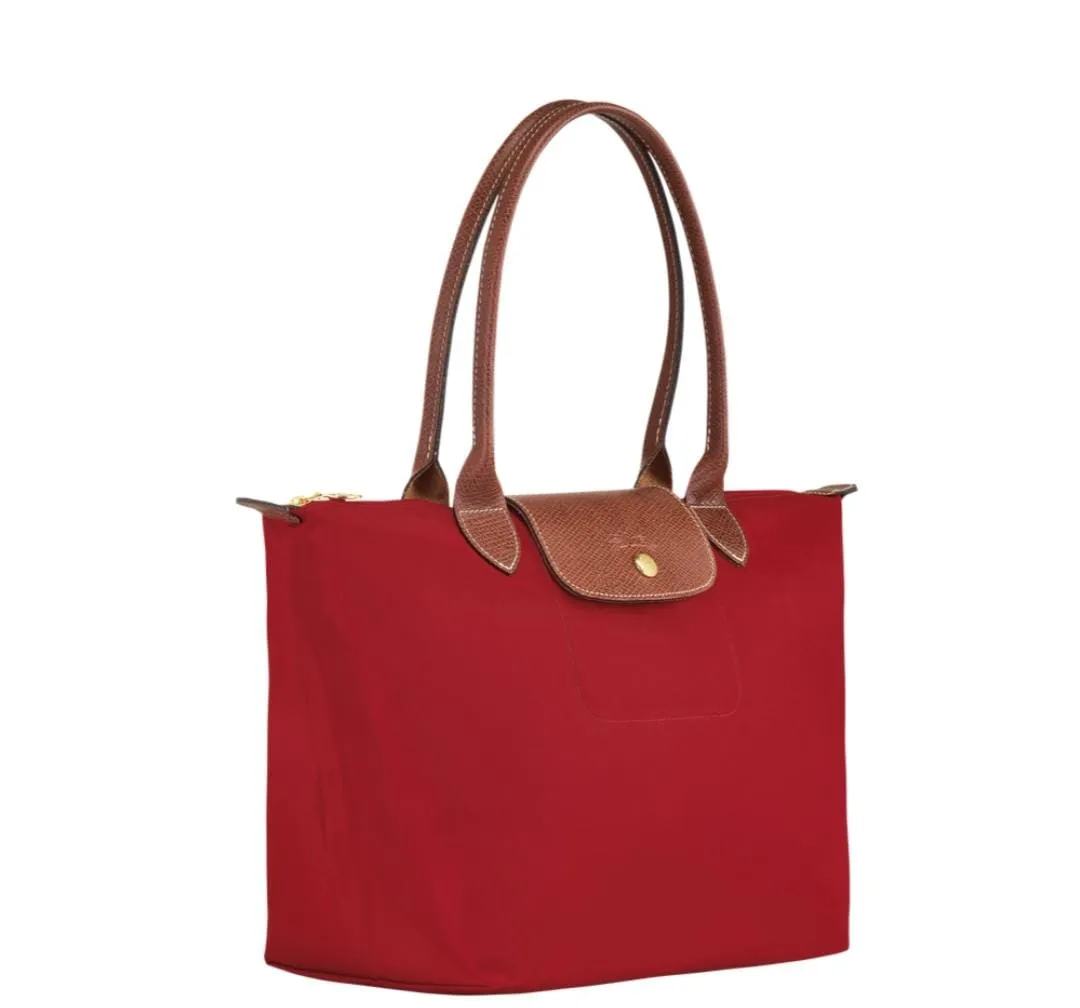 Longchamp Le Pliage Tote Bag Red- Recycled Canvas