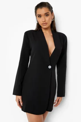 Longline Tonal Tailored Blazer