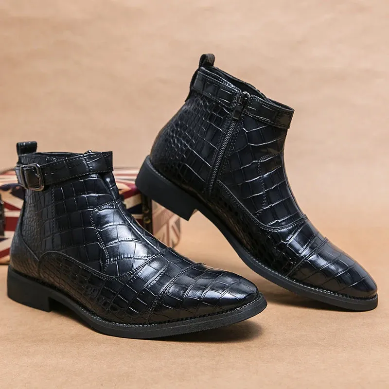 Ludovico Carracci Leather Buckle Boots