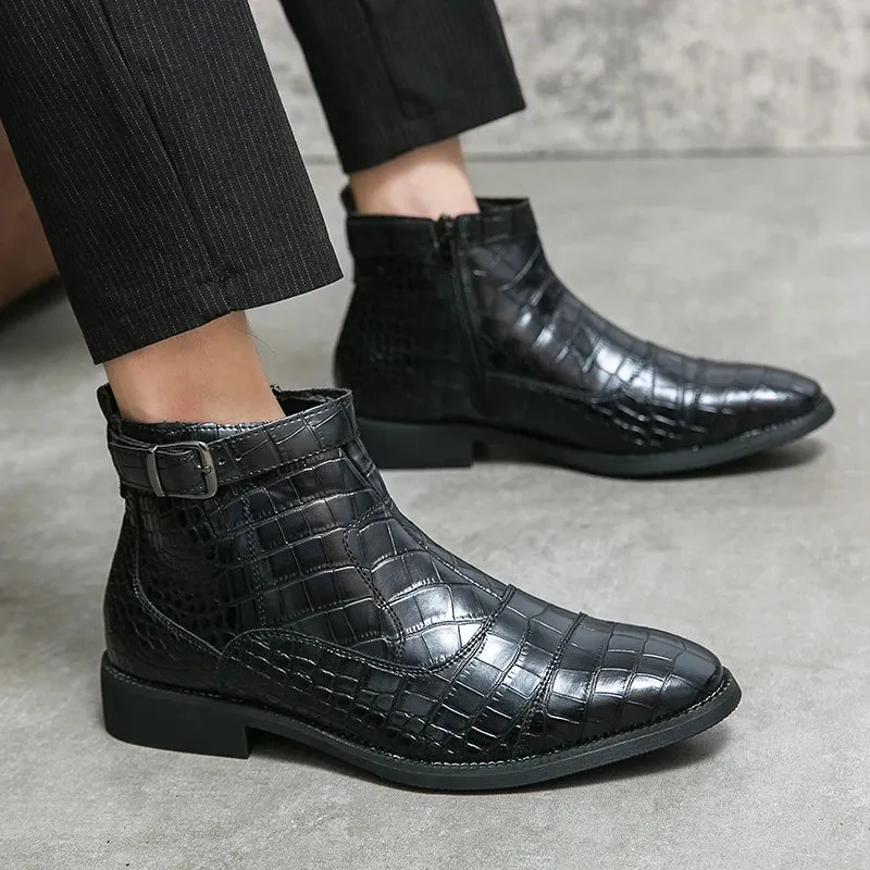 Ludovico Carracci Leather Buckle Boots