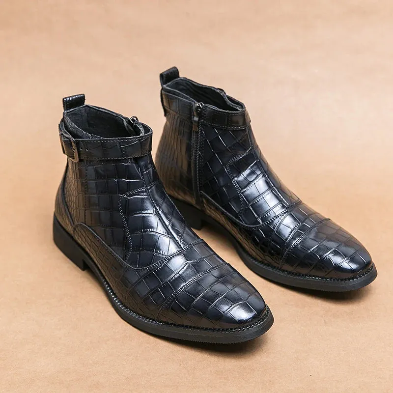 Ludovico Carracci Leather Buckle Boots