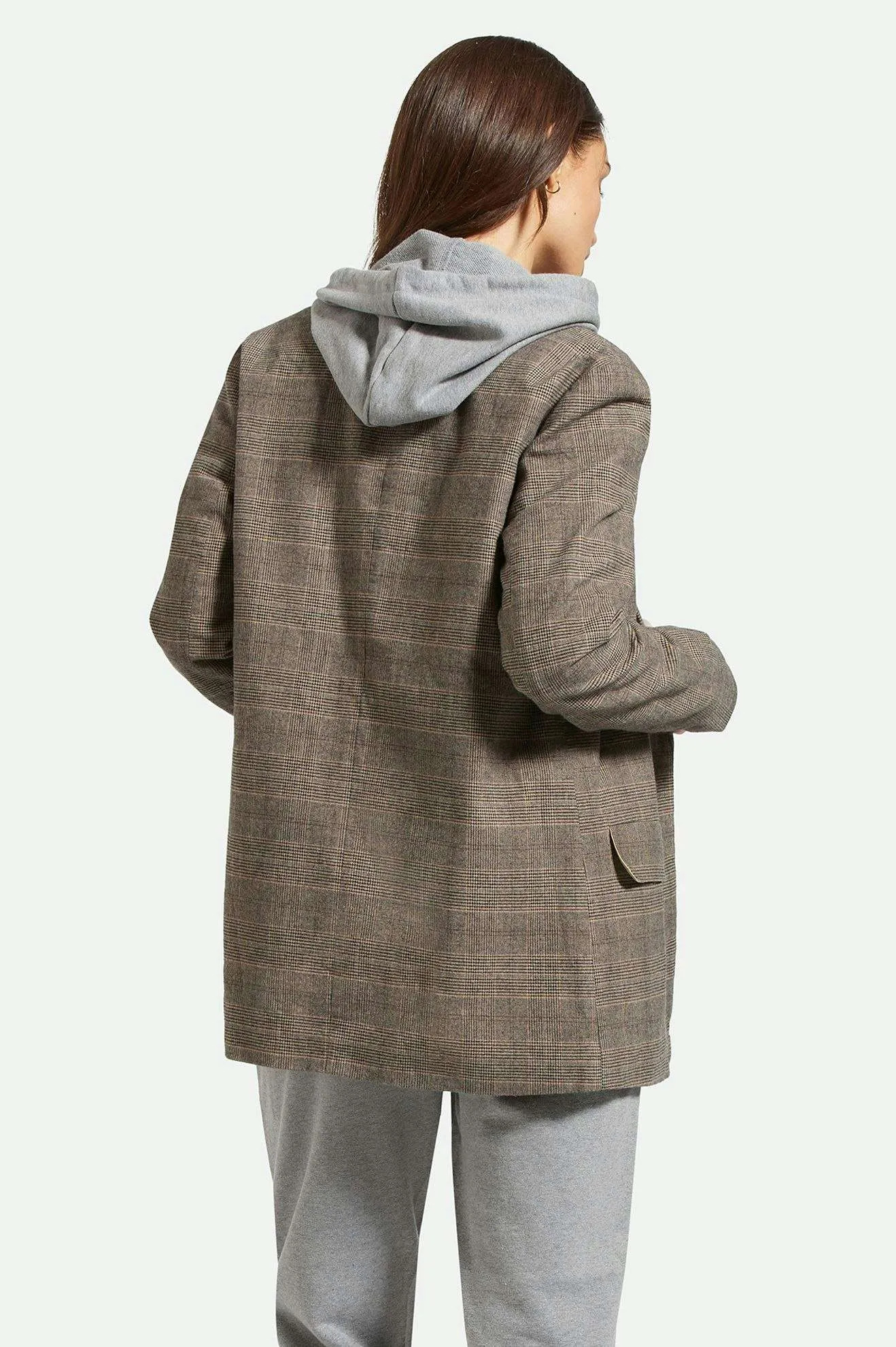 Manhattan Blazer - Brown/Cream Houndstooth