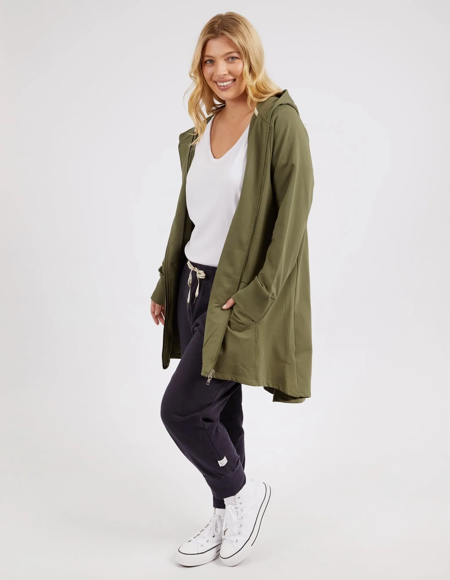 Mara Zip Hoodie Four Leaf Clover