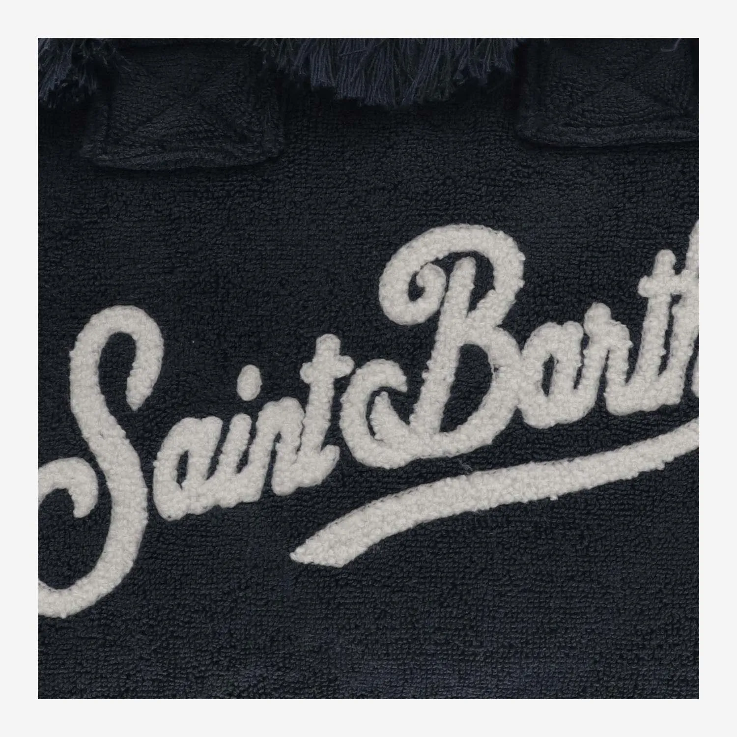 Mc2 Saint Barth    Mc2 Saint Barth Colette Terry Cloth Tote Bag With Embroidery