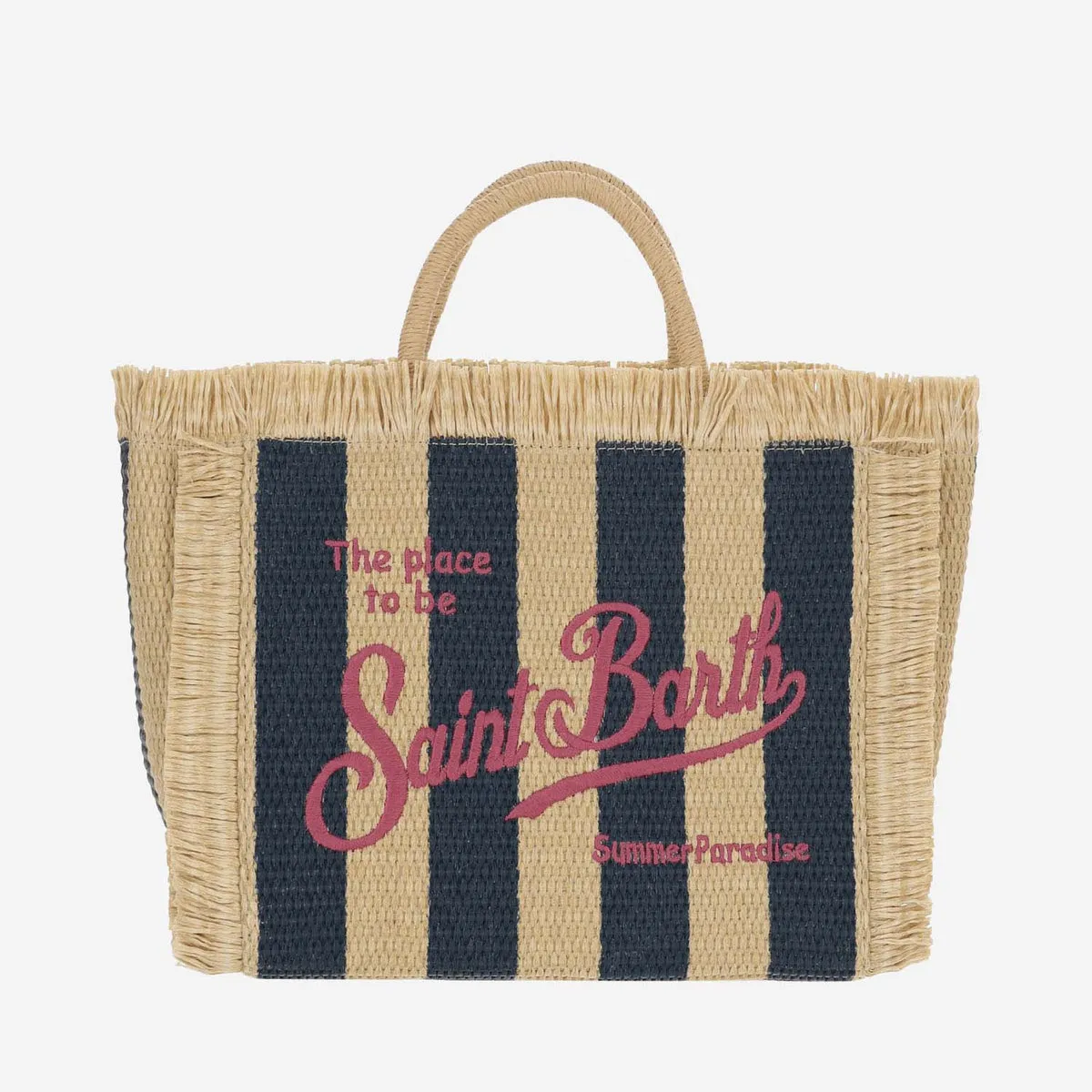 Mc2 Saint Barth    Mc2 Saint Barth Colette Tote Bag With Striped Pattern