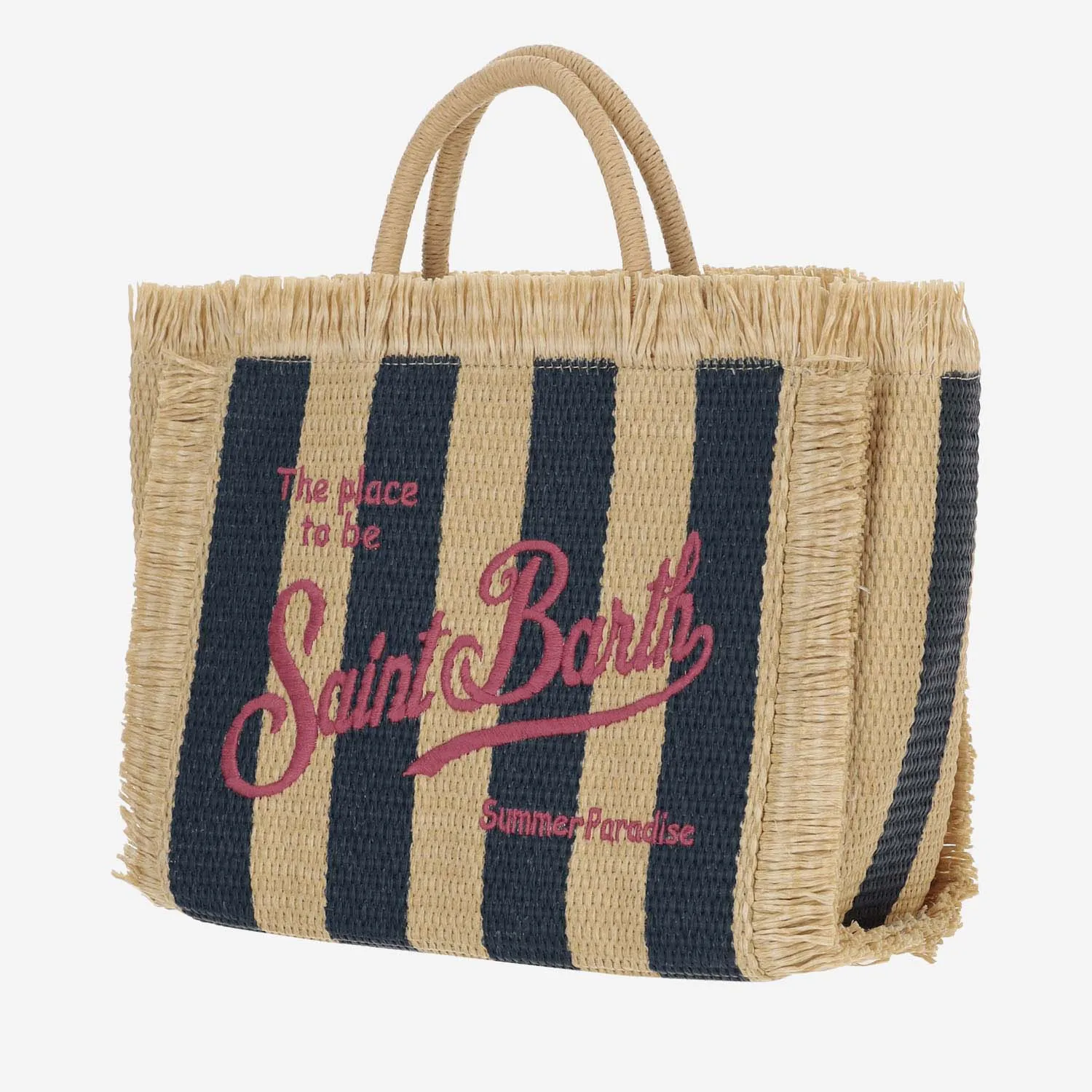 Mc2 Saint Barth    Mc2 Saint Barth Colette Tote Bag With Striped Pattern