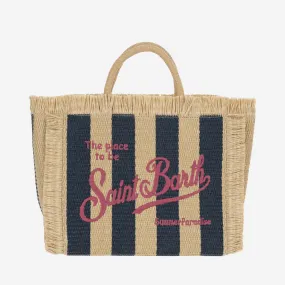 Mc2 Saint Barth    Mc2 Saint Barth Colette Tote Bag With Striped Pattern