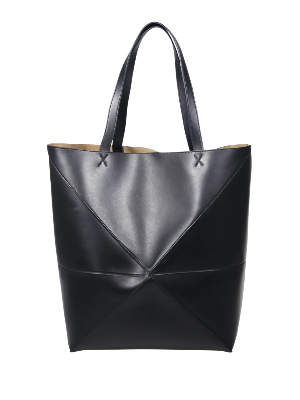 MEN LOEWE BLACK CALF SKIN LARGE PUZZLE FOLD TOTE BAG