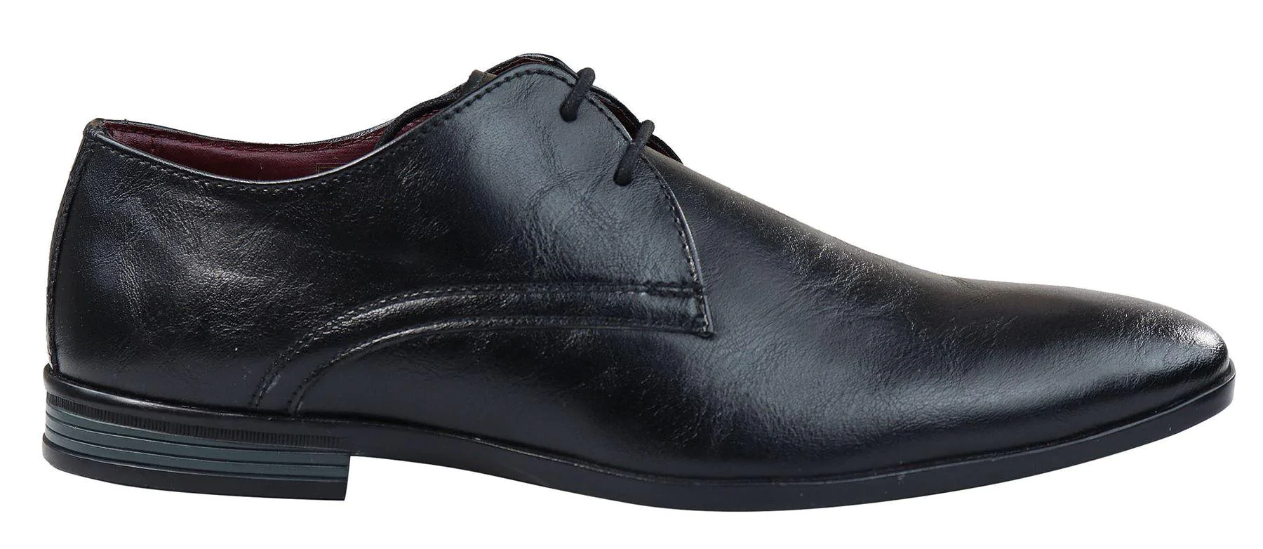 Mens Classic Black Laced Leather Shoes Smart Casual Formal Plain Simple