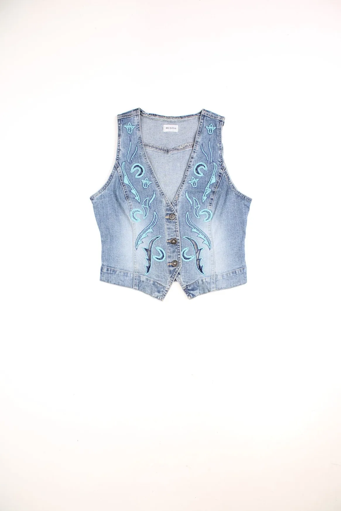 Moto Denim Vest