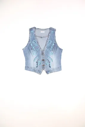 Moto Denim Vest