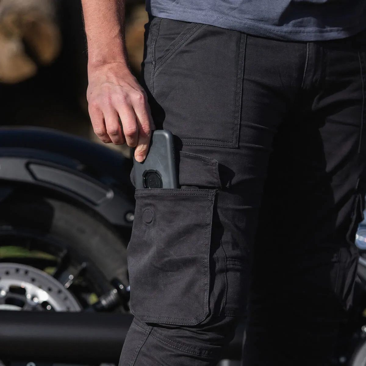 MotoBull | Ryan Cargo Pants - Black