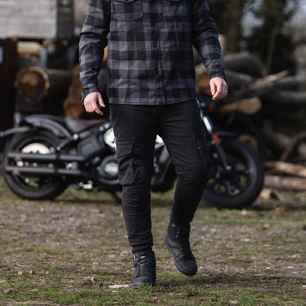 MotoBull | Ryan Cargo Pants - Black