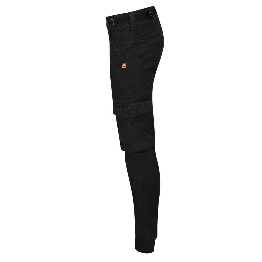 MotoGirl | Lara Cargo Pants - Black