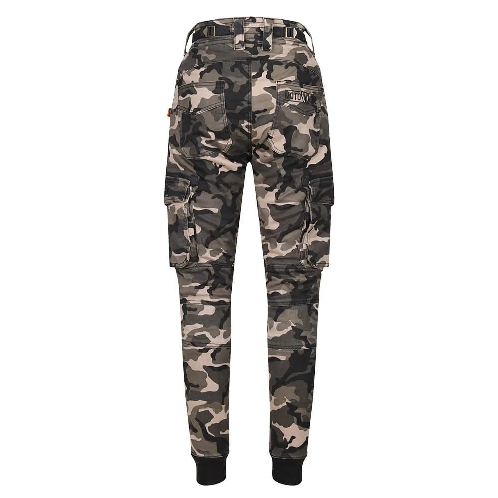 MotoGirl | Lara Cargo Pants - Camo