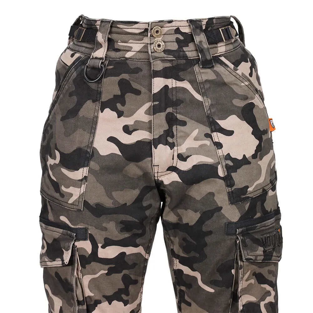 MotoGirl | Lara Cargo Pants - Camo