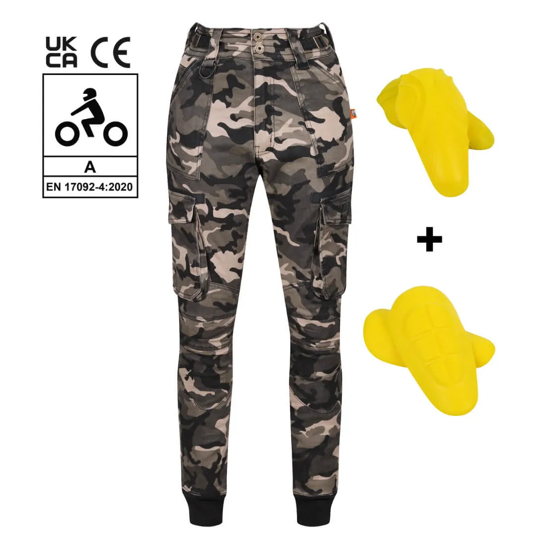 MotoGirl | Lara Cargo Pants - Camo