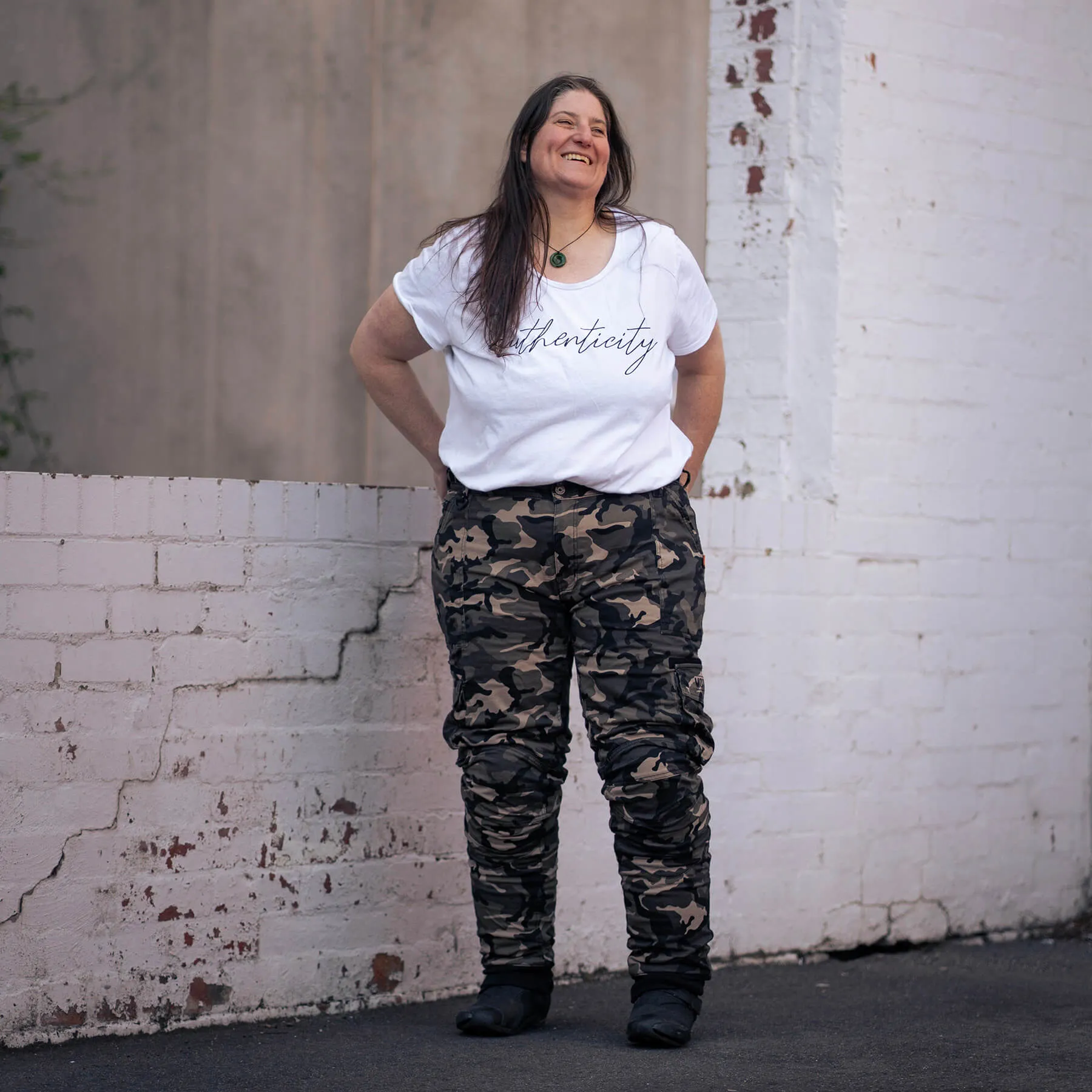 MotoGirl | Lara Cargo Pants - Camo