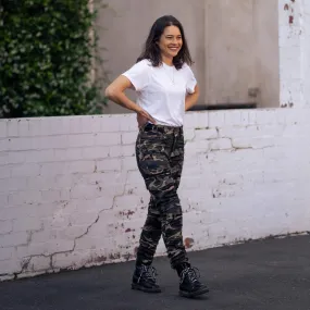 MotoGirl | Lara Cargo Pants - Camo