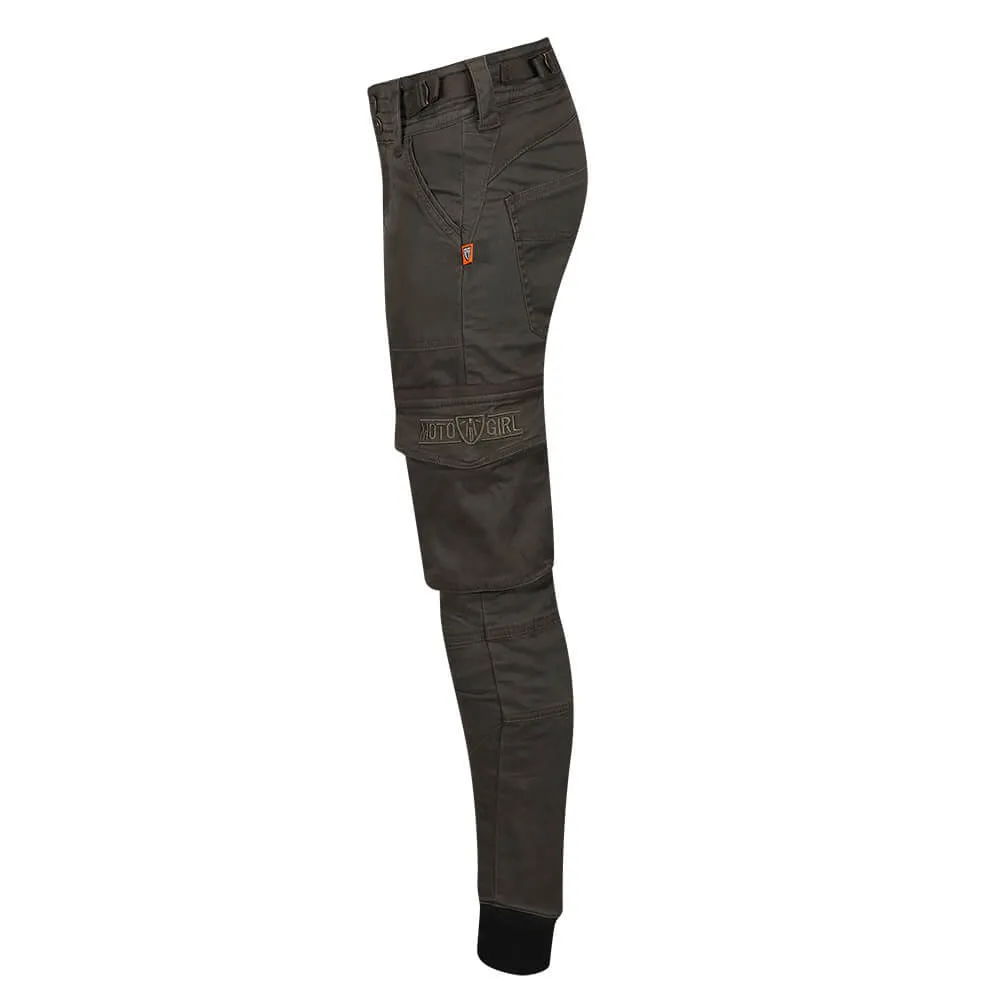 MotoGirl | Lara Cargo Pants - Olive