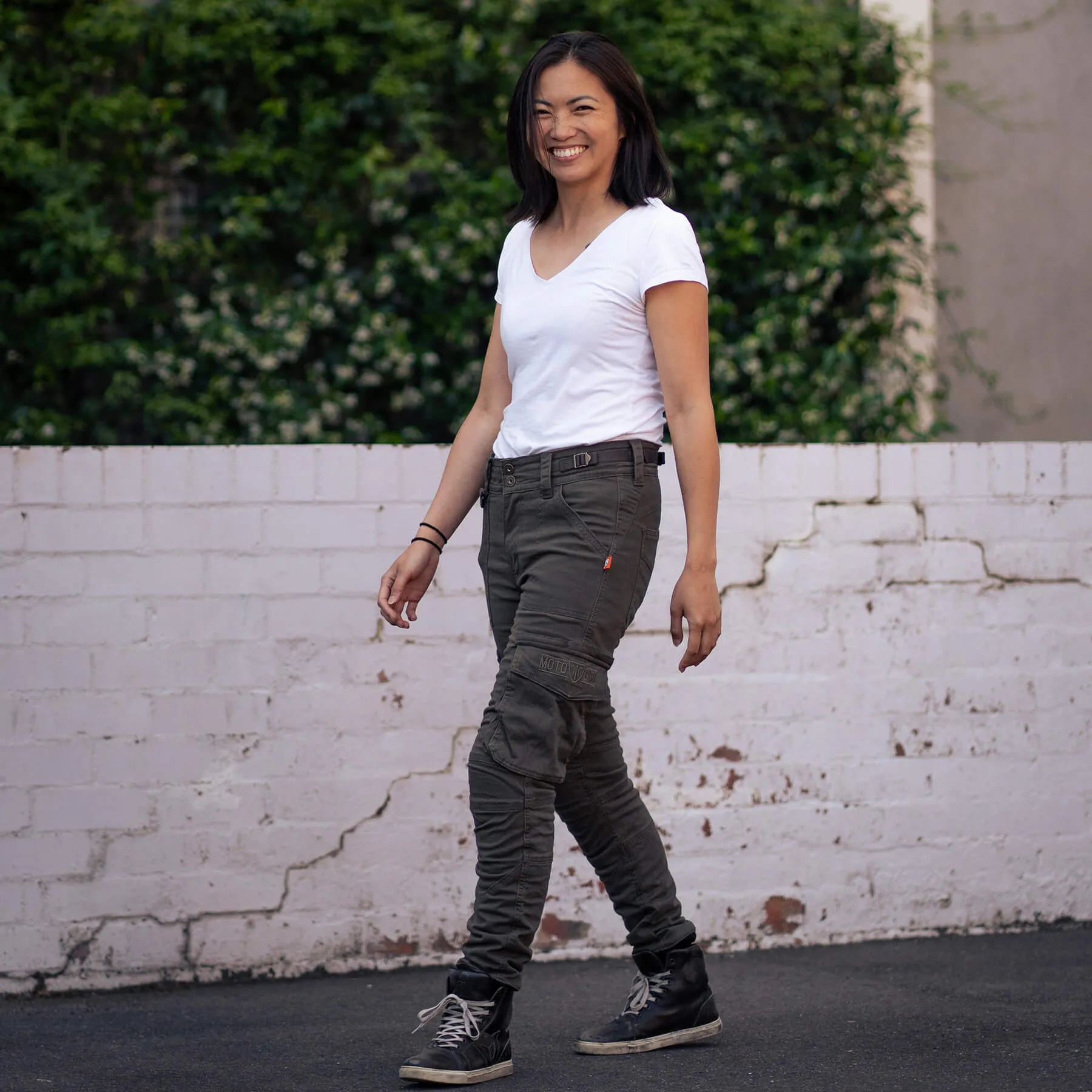 MotoGirl | Lara Cargo Pants - Olive