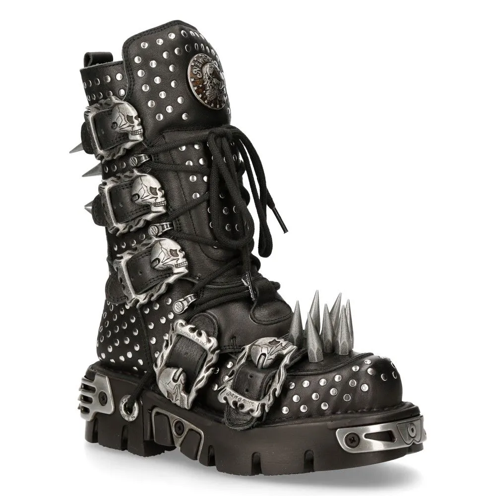 NEW ROCK - 1535-S1 Gothic Spiked Stud Boots