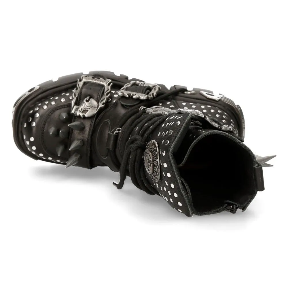 NEW ROCK - 1535-S1 Gothic Spiked Stud Boots