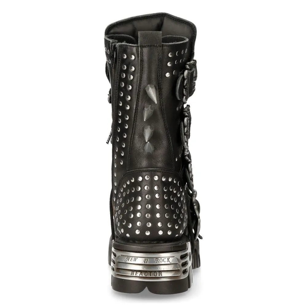 NEW ROCK - 1535-S1 Gothic Spiked Stud Boots